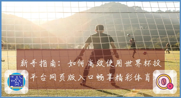 新手指南：如何高效使用世界杯投注平台网页版入口畅享精彩体育赛事